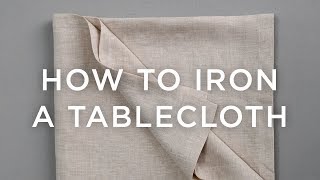 How To Press A Tablecloth [upl. by Lian]