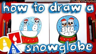 How To Draw A Snowglobe [upl. by Oniskey]