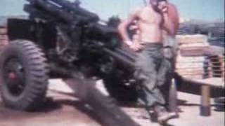 Vietnam 1969 105 Howitzer Artillery fire [upl. by Adyan777]