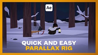 3D Parallax Effect Rig  After Effects Tutorial [upl. by Ithnan]