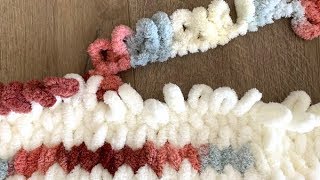 How to Make a Loop Yarn Blanket [upl. by Yssej166]