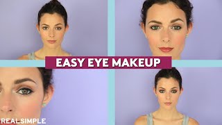 Super Easy Eye Makeup for Beginners  StepbyStep Tutorial  Real Simple [upl. by Euqina]