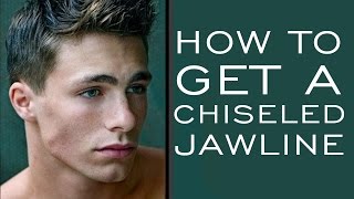 HOW TO HAVE A CHISELED JAWLINE  5 Tips for Stronger Jawline for Men [upl. by Latta]