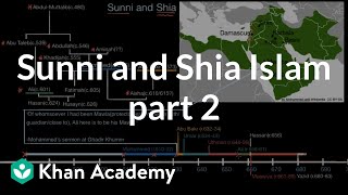 Sunni and Shia Islam part 2  World History  Khan Academy [upl. by Hanfurd]