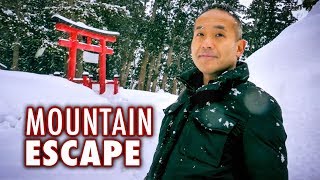 I Stayed at Japans Hidden Mountain Temple ⛩️ Winter Road Trip [upl. by Hesler]