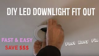 How to Replace Recessed LED Downlight  DIY Easy Fix  Life Hacks [upl. by Aineg53]