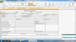 Como hacer un recibo de pago de nomina en Excel [upl. by Thunell986]