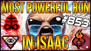 THE MOST POWERFUL RUN IN ISAAC  The Binding Of Isaac Afterbirth 853 [upl. by Animsaj720]