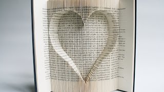 Book Folding Tutorial  Inverted Heart [upl. by Oek243]