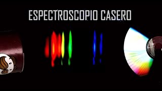 ESPECTROSCOPIO CASERO a CD Como hacer explicación y demostración [upl. by Lenuahs]