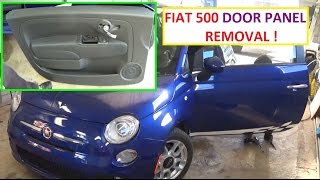 Front Door Panel Removal and Replacement on Fiat 500 2008 2009 2010 2011 2012 2013 2014 2015 2016 [upl. by Jaddan]