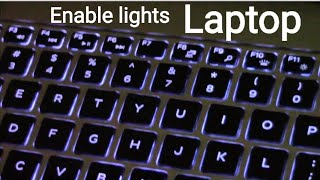 How to Switch On Keyboard Lights  Keyboard light settings on Laptops [upl. by Jepson]