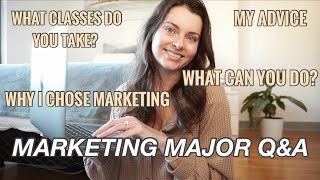 ADVICE FROM A MARKETING MAJOR GRAD  Why I Chose Marketing What Can You Do Classes  Marketing QampA [upl. by Cookie460]