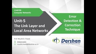 502  Error Detection amp Correction Technique [upl. by Icrad]