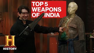 Forged in Fire TOP 5 DEADLIEST WEAPONS FROM INDIA  History [upl. by Yentuoc]