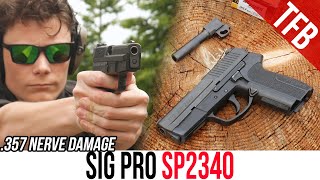 SIGSauers First Polymer Framed Handgun The SIG Pro SP2340 [upl. by Dibbrun]