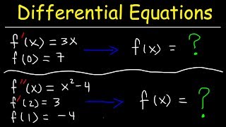 Finding Particular Solutions of Differential Equations Given Initial Conditions [upl. by Traver]