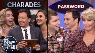 Tonight Show Games with Gal Gadot Miley Cyrus Emma Thompson Michael Cera amp Jim Parsons [upl. by Ronnie]