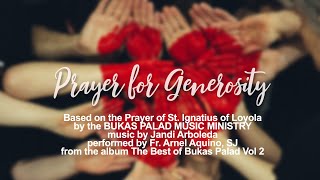 Prayer for Generosity  Bukas Palad Lyric Video [upl. by Uni]