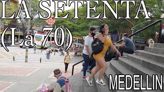 LA 70 Street La Setenta Laureles Medellin Colombia Daytime Tour [upl. by Eniledgam]