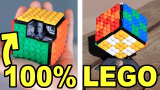 I made a 100 LEGO Rubiks Cube Fully Functional [upl. by Gunter819]