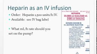 Heparin Calculations [upl. by Eli]