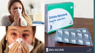 Cetirizine hydroclhoride 10mg tablets uses and side effects [upl. by Lebna]