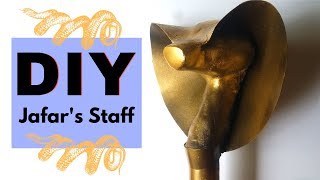 How to make Jafars Staff from Aladdin  Polymer Clay and Cardboard DIY [upl. by Notxam]