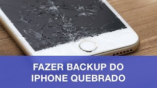 Como Fazer Backup do iPhone Quebrado [upl. by Akila57]