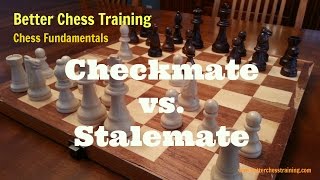 Checkmate vs Stalemate Chess Fundamentals [upl. by Satsoc123]