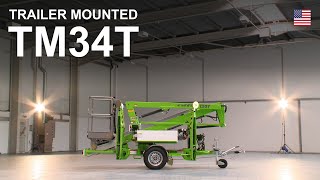 TM34T Product Video  Trailer Mounted Cherry Picker from Niftylift [upl. by Edahs]