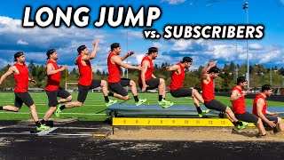 UNBELIEVABLE Long Jump vs Subscribers NSTC [upl. by Zara]