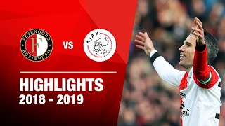 62  Highlights Feyenoord  Ajax  Eredivisie 20182019 [upl. by Aylmar]