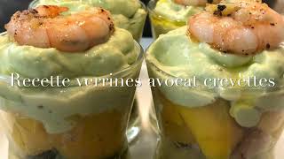 Recette Verrines Avocat 🥑 Crevettes 🍤Mangue [upl. by Surdna302]