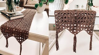 COMO TEJER UN CAMINO DE MESA A CROCHET TUTORIAL  Daniis Ways [upl. by Veljkov869]