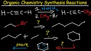 Organic Chemistry Synthesis Reactions  Examples and Practice Problems  Retrosynthesis [upl. by Adlen]