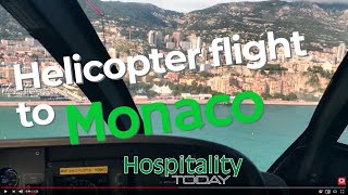 Arriving in Monaco by helicopter  Monacair from Nice airport [upl. by Ethbun]