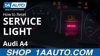 How to Reset Service Light 0409 Audi A4 [upl. by Ecydnak]