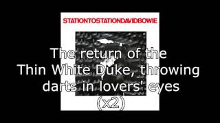 Station to Station  David Bowie  Lyrics [upl. by Rusel]