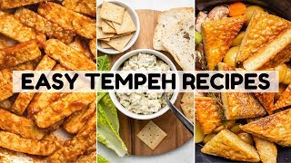 Easy  Yummy Tempeh Recipes Vegan [upl. by Nylirehs246]