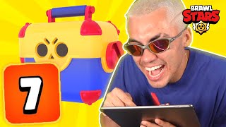 ABRINDO MEGA CAIXAS EM CONTAS INICIANTES EBRAWL STARS [upl. by Adnahc]