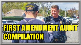 THE BEST OF AMAGANSETT PRESS  Six Month Anniversary Compilation  First Amendment Audit  Cop Watch [upl. by Arotahs700]