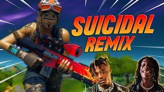 Fortnite Montage  quotSUICIDAL REMIXquot YNW Melly amp Juice WRLD [upl. by Yotal]