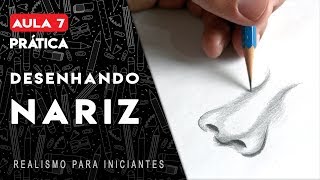 COMO DESENHAR NARIZ  Desenho Realista para Iniciantes [upl. by Naelcm]