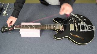 How to Installing a Bigsby B70 Vibrato Tailpiece [upl. by Htebarual]