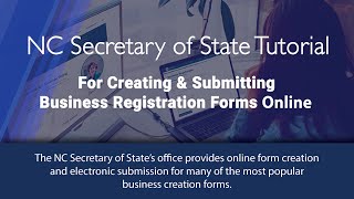 Tutorial For Creating amp Submitting Business Registration Forms Online [upl. by Attemaj471]