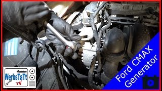 ►Ford CMax◄ Lichtmaschine tauschen Replace Alternator ◢WERKSTATTTV◣ [upl. by Nat]