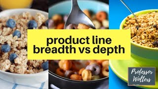 Product Line Breadth vs Depth Explained [upl. by Takakura]