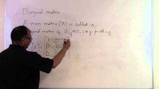 Chapter 0401 Lesson What is a diagonal matrix [upl. by Kcirdnekel]