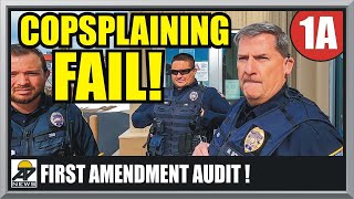 3 COPS OWNED amp EDUCATED  DOUGLAS WYOMING POLICE  First Amendment Audit  Amagansett Press [upl. by Toddy875]